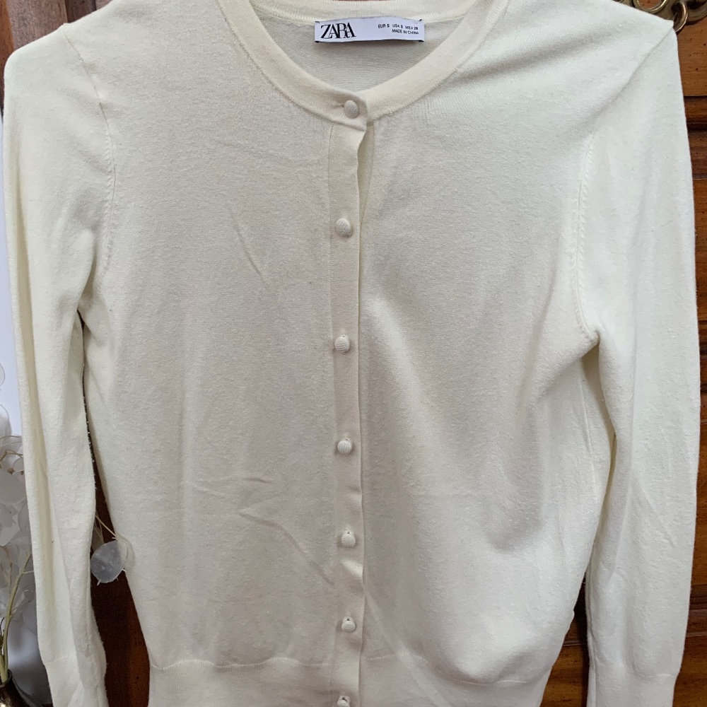 NWOT Zara | Champagne Cardigan